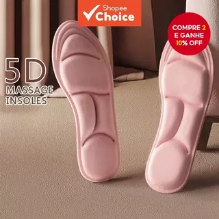 Palmilhas De Espuma Viscoelástica 5D Para Conforto , Suporte De Arco , Absorção De Choque , Perfeitas Calçados Casuais E em Oferta na Shopee