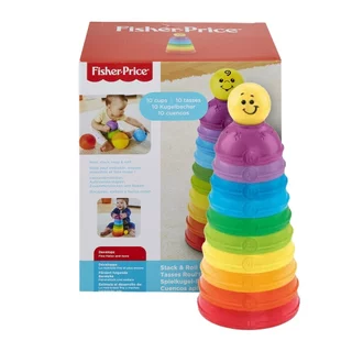 Brinquedo Fisher-Price Potinho para Empilhar e Rolar para Bebês em Oferta na Shopee