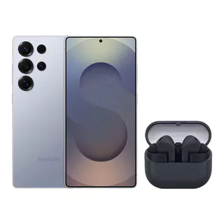 S25 Ultra (256GB) - Titânio Azul + Buds3 FE - Preto em Oferta na Shopee