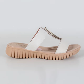 Tamanco Usaflex Flatform Ud11003 Marfim em Oferta na Shopee