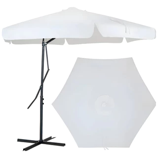 Ombrelone Suspenso Branco Erb Máquinas Cobertura 3 Metros FPS60 Poliéster Estrutura em Aço em Oferta na Shopee