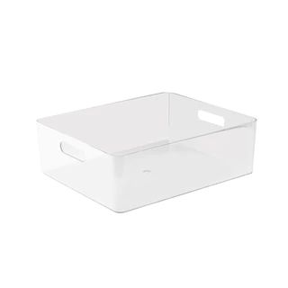 Caixa Cesta Perfeita em Acrílico 30x25 Para Organização Multiuso Closet Lavanderia Prateleira Sala em Oferta na Shopee