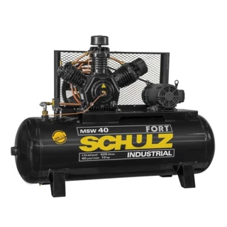 Compressor de ar 40 pés 10 HP 425 litros MAX Schulz trif. em Oferta na Shopee