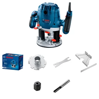 Tupia de coluna 1.300 watts pinça de 6mm/ 1/4" com acessórios GOF 130 Bosch em Oferta na Shopee