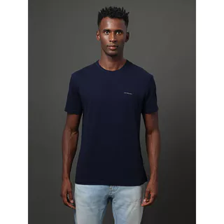 Camiseta Masculina Indigo Calvin Klein Jeans - Indigo em Oferta na Shopee
