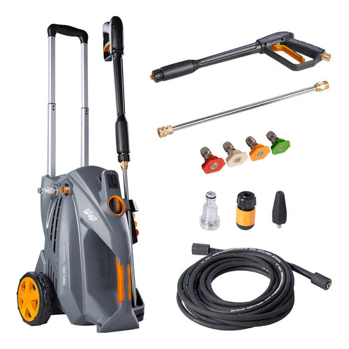 Lavadora De Alta Pressão Wap 5100 Turbo Para Limpeza Pesada 2500w 2300psi Cinza amarelo 220v 60 Hz
