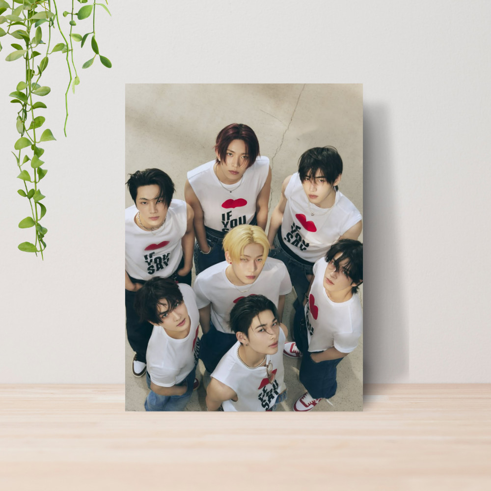 Quadro Decorativo Enhypen Kpop Boy Group Coreano Fã Pop 01 | Placa