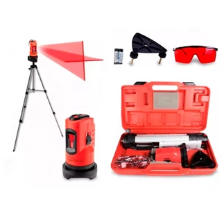 Nível a laser alcance de 10 metros com tripé e acessórios - 350339 - MTX em Oferta na Shopee
