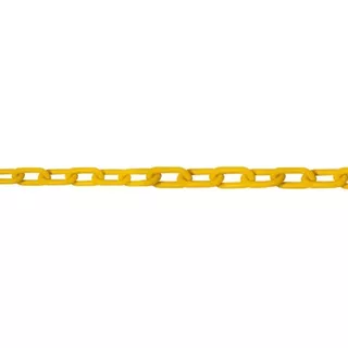 Corrente plástica para sinalização 6 mm 10 m amarela em Oferta na Shopee