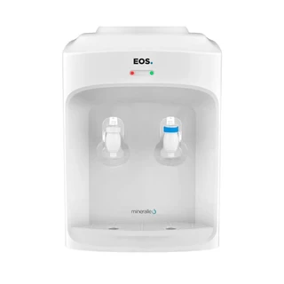 Bebedouro de mesa refrigerado eletrônico mineralle branco EBE01BB EOS em Oferta na Shopee