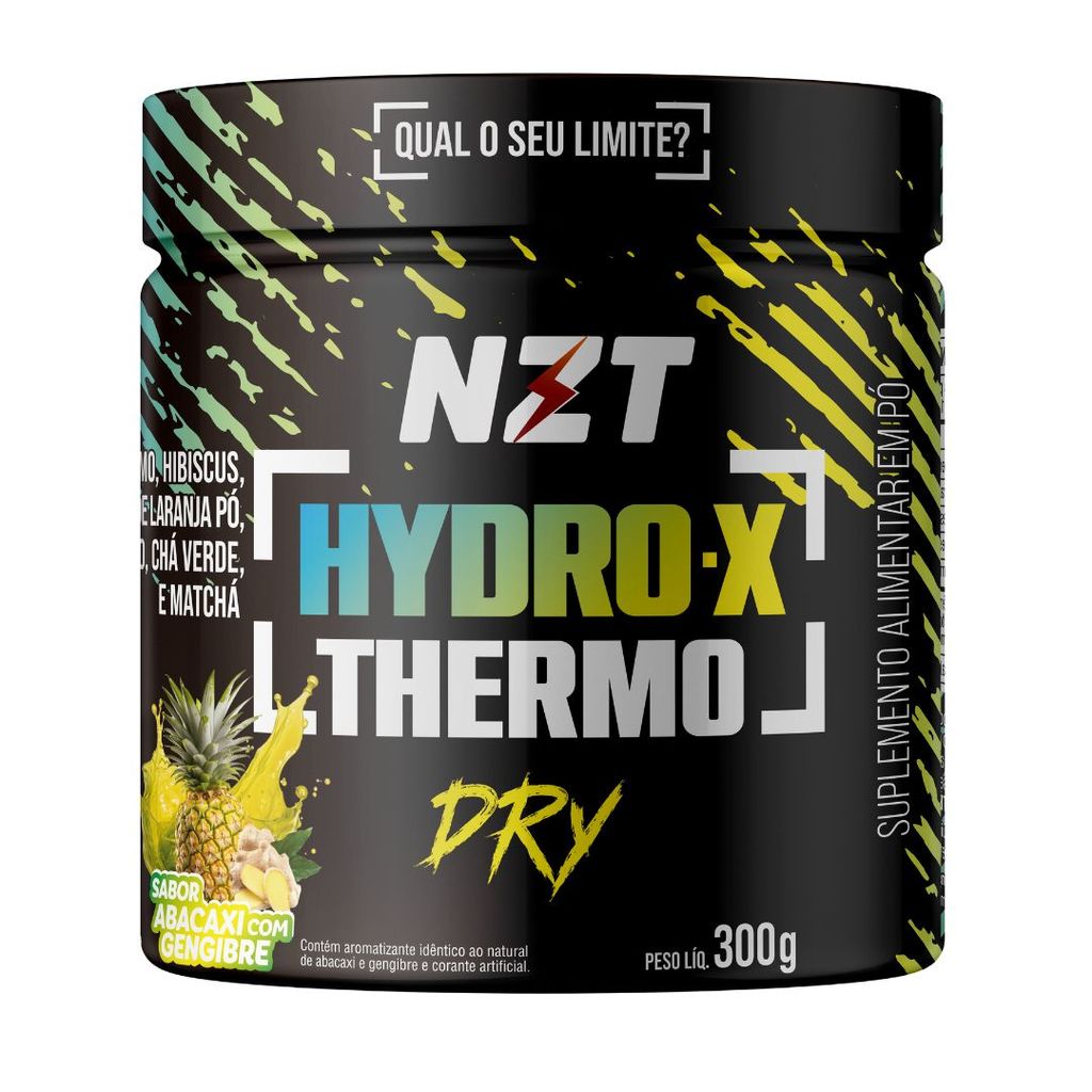 Termogênico Hydro-X Pote 300g Sabor Abacaxi C/ Gengibre NZT