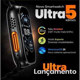 Smartwatch Ultra 5 Microwear Serie 11 Relogio U5 Ultra Resnponde Whatsapp Chat GPT Lançamento