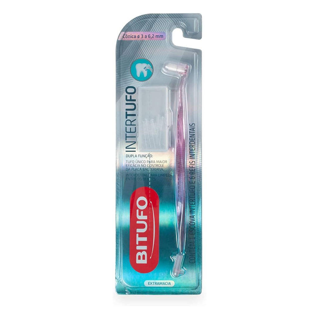Escova Dental Bitufo Intertufo Cônica 1 Unidade | Shopee Brasil