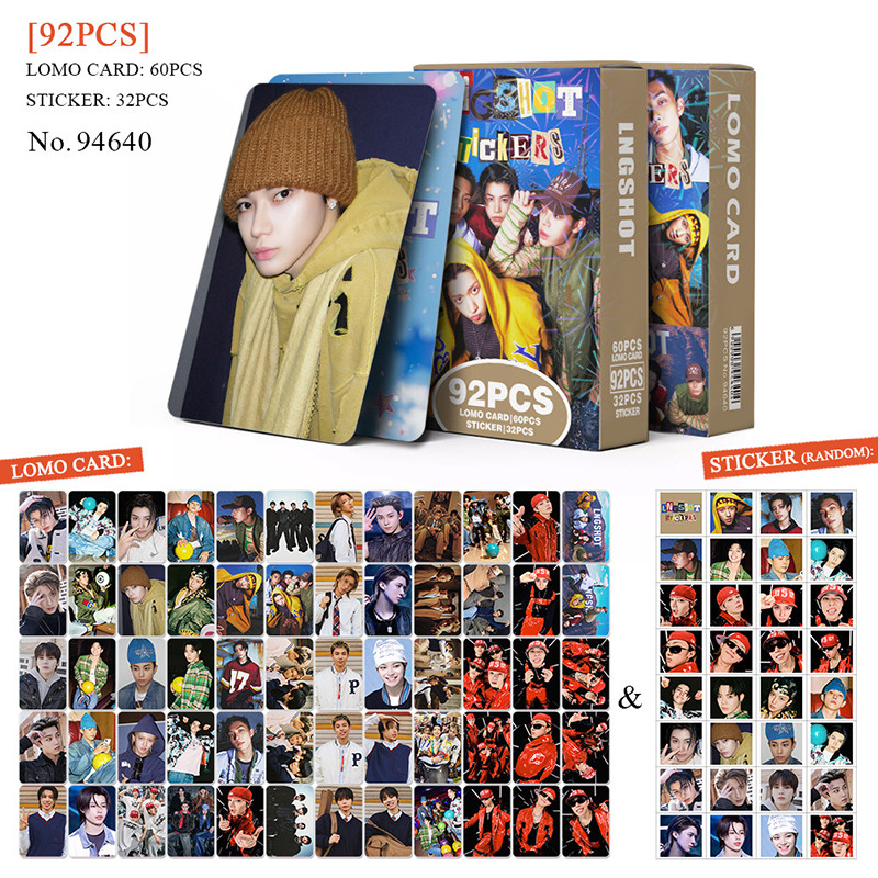 92 Unidades/Caixa LNGSHOT Photocards SHOT CALLERS KPOP LOMO Cartão