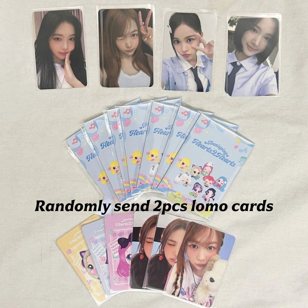 2-50pcs H2H Hearts2Hearts FOCUS Lightstick Chaveiro Lomo Cards The