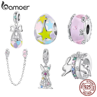 Bamoer 925 Prata Esterlina Pingente Série De Páscoa Coelho Ovo Diy Pulseira Jóias Para Presente Feminino em Oferta na Shopee