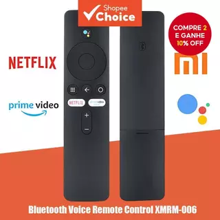 XMRM-006 Voice Mi Box TV Stick Controle Remoto Para Android Smart Xiaomi 4A 4S 4X 4K em Oferta na Shopee