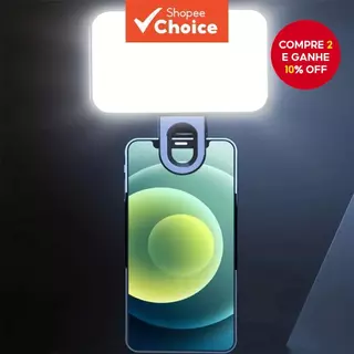 Mini Luz Portátil Para Selfie Recarregável Com 3 Modos De Encaixe em Oferta na Shopee
