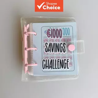 MINI Pasta De Economia De 3 Furos Em PVC Transparente Com Organizador De Finanças Portátil De ENVELOPE em Oferta na Shopee