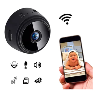 Mini Câmera Espiã A9 Original IP Wifi Hd 1080 Visão Noturna Segurança Monitora Escritório  Babá Com Audio em Oferta na Shopee