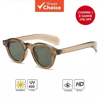 Óculos De Sol Redondos Retrô-Tons Unissex Esportivos E Elegantes UV400 Para Atividades Ao Ar Livre em Oferta na Shopee