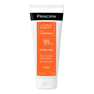 Protetor Solar Niacinamida Principia Fps99 PS-03 200ml em Oferta na Shopee