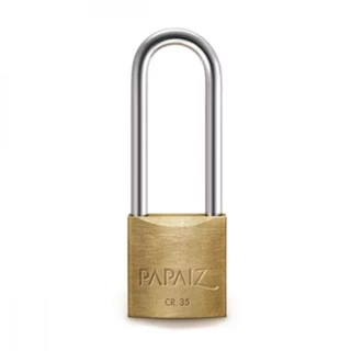 Cadeado em latão com haste longa 35 x 50 mm - CR35/50 - Papaiz em Oferta na Shopee