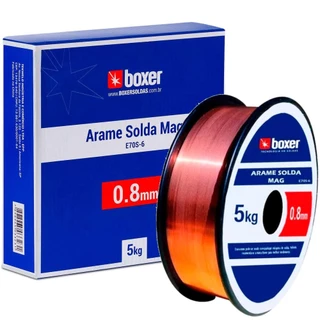 Arame para solda mig de 0.8 mm rolo com 5 kg  - Boxer em Oferta na Shopee