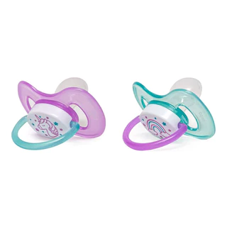Kit 2 Chupeta Comfort Buba Tamanho 1 Noturna Unicórnio em Oferta na Shopee
