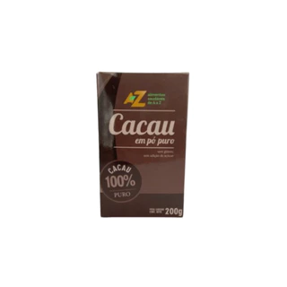 Caixa - Cacau em Pó 100% Alcalino 200g AZ em Oferta na Shopee