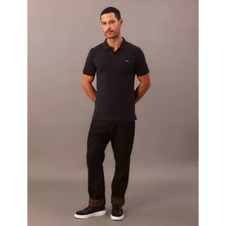 Polo Masculina Slim Piquet Calvin Klein - Marinho em Oferta na Shopee