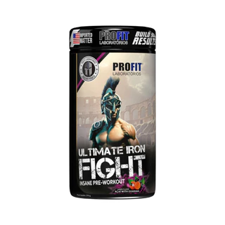 Pré Treino Ultimate Iron Fight 270g Profit Labs Energia Foco Cafeína 300mg Beta Alanina