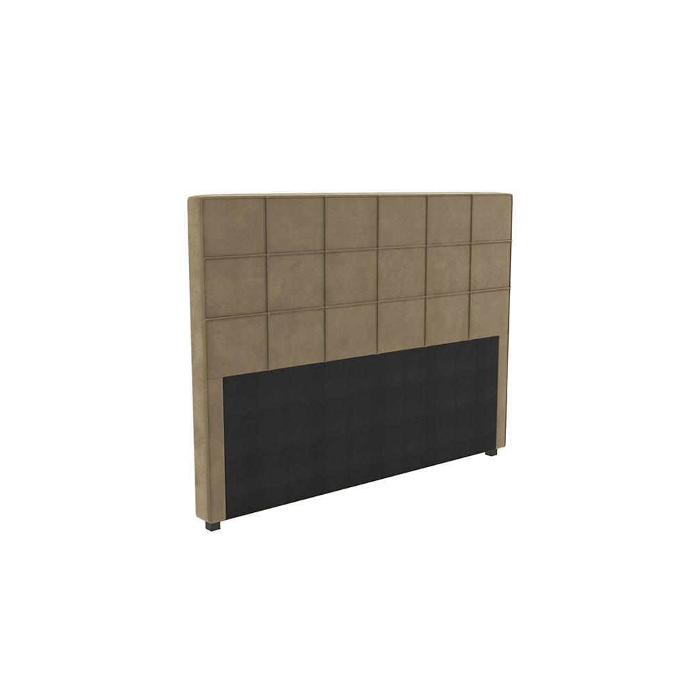 Cabeceira Cama Box Kappesberg Casal/Queen Veludo Bege 160cm