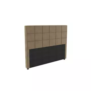 Cabeceira Cama Box Kappesberg Casal/Queen Veludo Bege 160cm