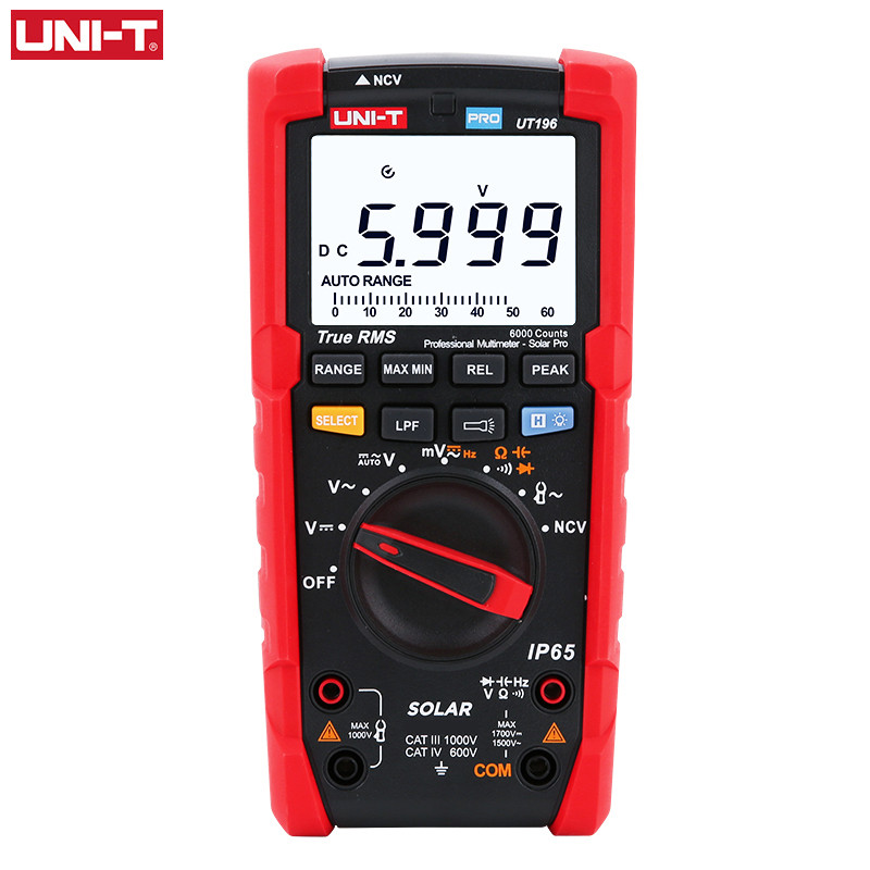 Multímetro Digital Profissional UNI-T UT196 1500V AC DC Testador De ...