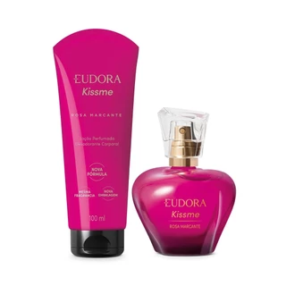 Eudora Kit Kiss Me Rosa Marcante: Desodorante Colônia 50ml + Loção corporal 100ml em Oferta na Shopee