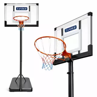 Tabela de Basquete Portátil Móvel Altura Ajustável 1,08 até 3,05 M Aro 45cm em Oferta na Shopee