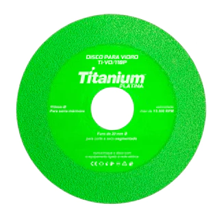 DISCO PARA VIDRO TI-MD/110P - TITANIUM PLATINA em Oferta na Shopee