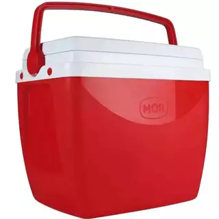 Caixa Térmica Cooler 18L 24 Latas Mor Vermelha