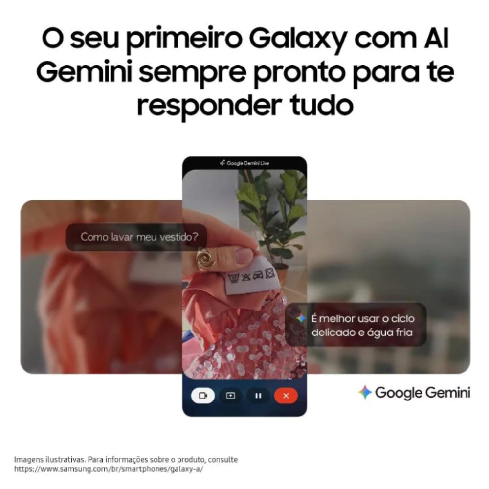 Celular Galaxy A17 4G Tela 6.7 128GB Super AMOLED Câmera Tripla 50MP Samsung - Preto — foto 2 de 5