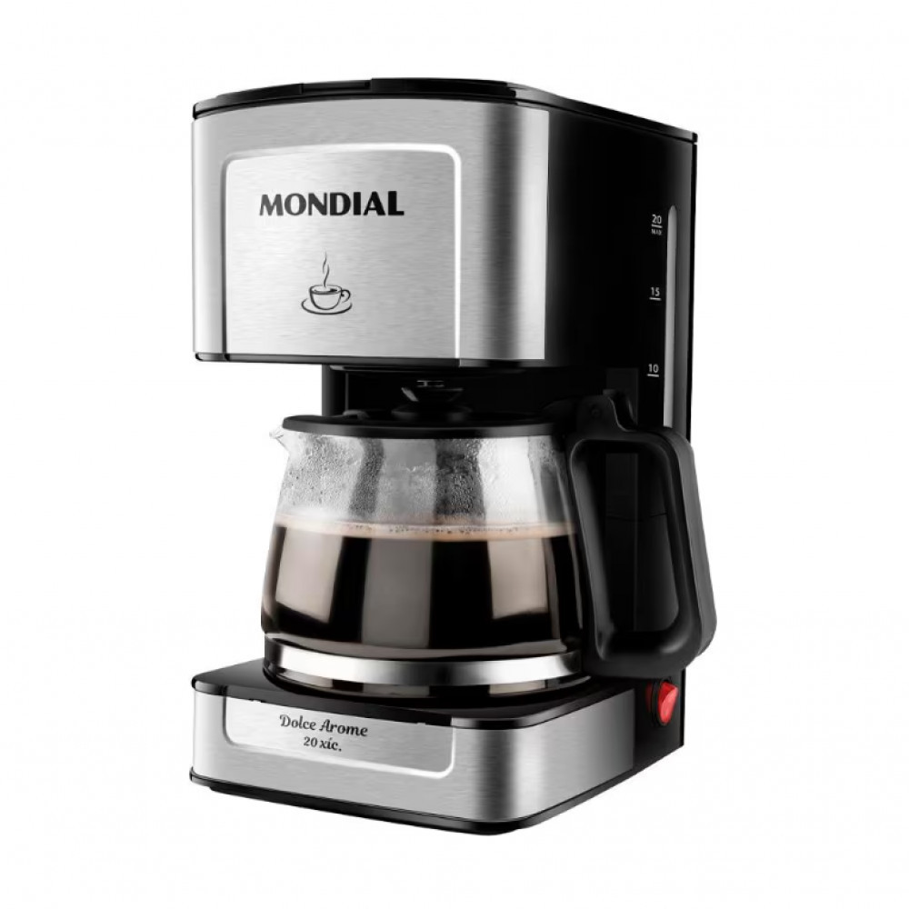 Cafeteira Elétrica Mondial Dolce Arome Vidro C-43-20X-SI 20 