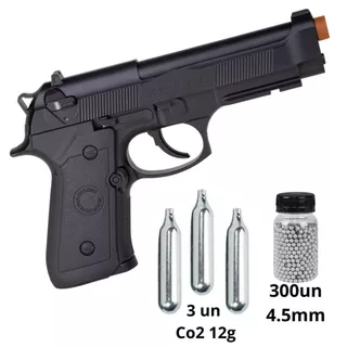 PISTOLA ROSSI M9 CO2 4.5 MM + BRINDE