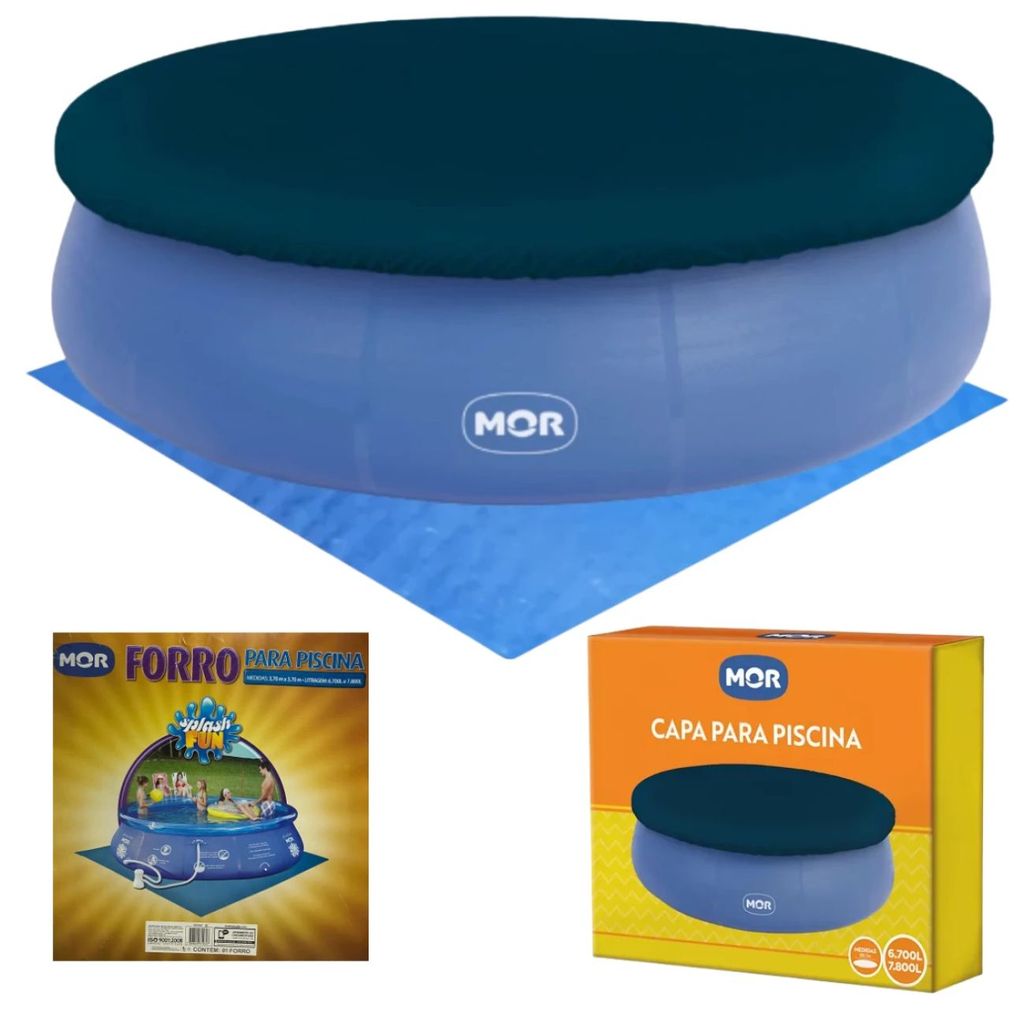 Kit Capa e Forro para Piscina Inflável 6700l Ou 7800l Mor 3,70m ...