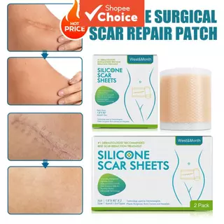 Escolha Folhas De Cicatriz De Silicone , Tiras De Fita Indolor Seguras , Suavização , Cirurgia De Achatamento , Queimadu em Oferta na Shopee