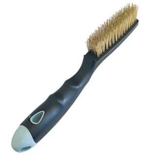 Escova manual de aço 4 fileiras cabo de plástico - 0.2024 - Compel em Oferta na Shopee