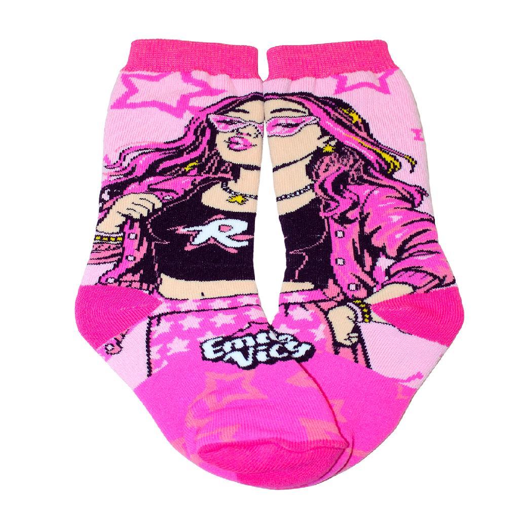 Meia Divertida Infantil Emily Vick Meninas Cano Medio | Shopee Brasil