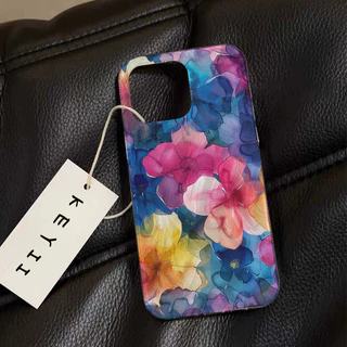 Capinha Flores Coloridas iPhone 16 15 17 14 13 12 11 Pro Max iPhone 7 8 plus Anti-impacto Capa