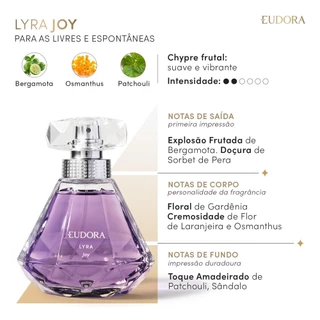 Eudora Lyra Joy Desodorante Colônia 75ml
