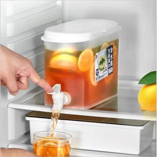 Suqueira Plastica com tampa para Geladeira Com torneira capacidade em Oferta na Shopee