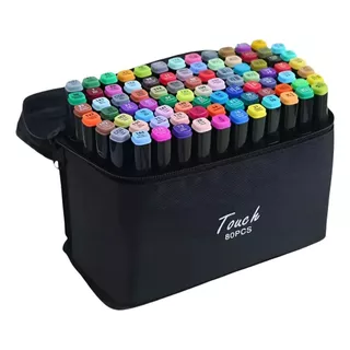 Kit Canetas Marcadoras Bobbie Goods com Ponta Dupla 80 Cores Sem Odor e Secagem Rápida em Oferta na Shopee